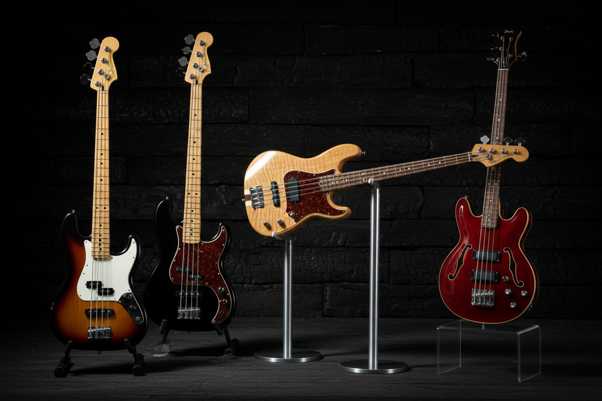 Guitare Basse électrique et acoustiques