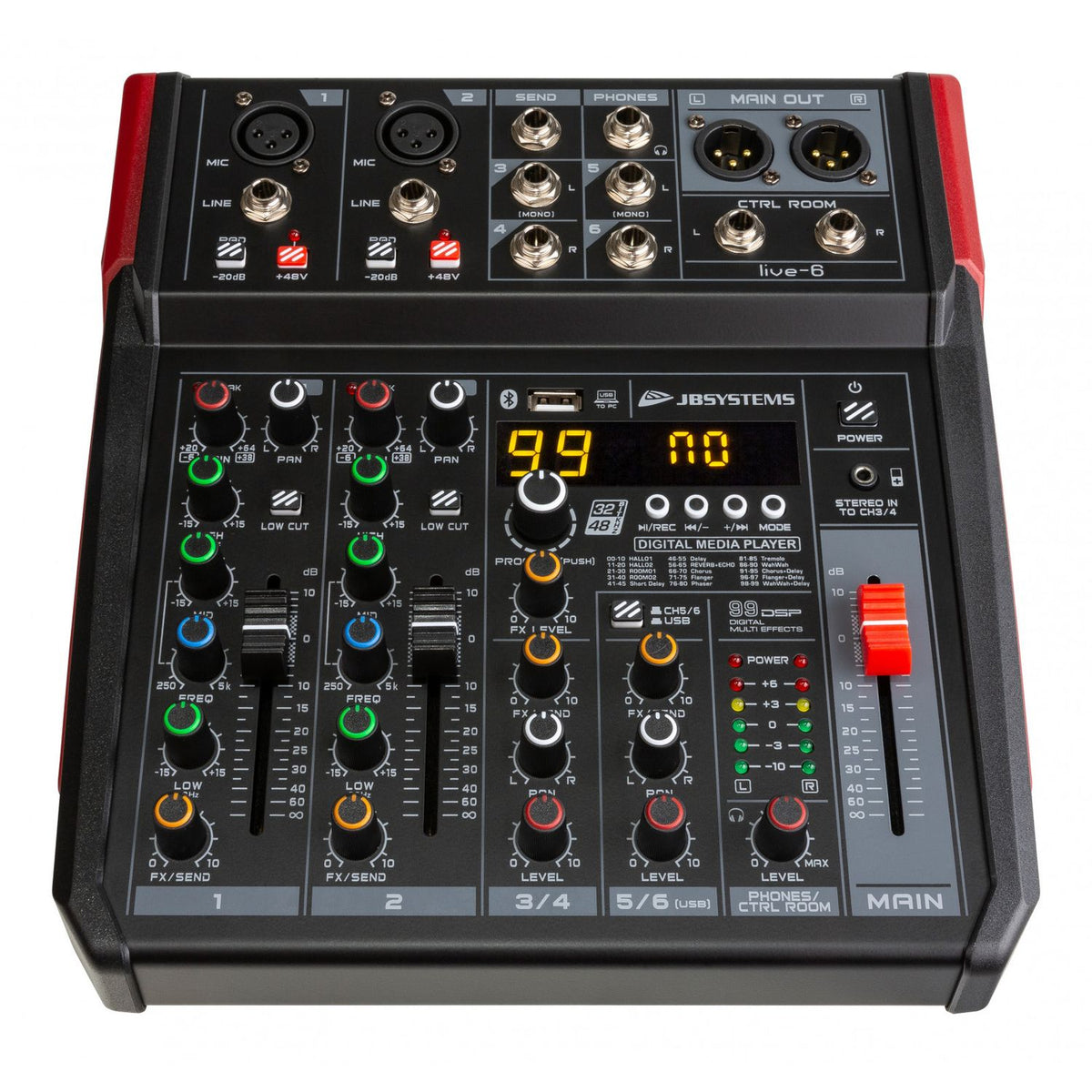 JBSYSTEMS - LIVE-6 Table de mixage
