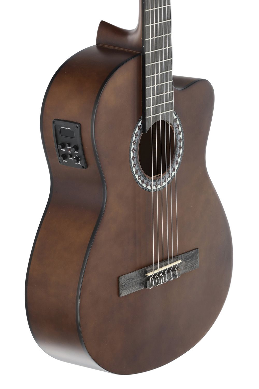 PURE GEWA Guitare électroclassique noyer