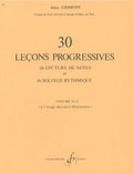 GRIMOIN - 30 leçons progressives de lecture de notes et de solfège rythmique Vol.3A