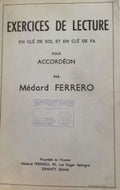 FERRERO - Exercices de lecture pour accordéon