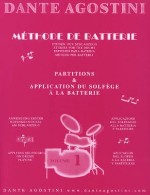 DANTE AGOSTINI - Méthode de batterie Vol.1 Ancienne édition