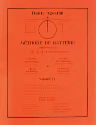 DANTE AGOSTINI - Méthode de batterie Vol.4
