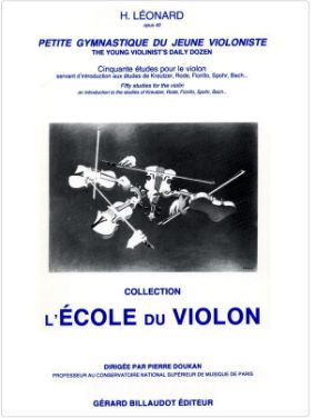 LEONARD - L'école du violon - Petite gymnastique du jeune violoniste Op.40