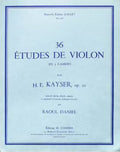 KAYSER - 36 études de violon - 1er cahier