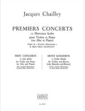 CHAILLEY - Premiers concerts pour violon et piano
