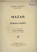 MAZAS - Méthode complète pour violon