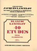 Collection LANCELOT Jacques - Œuvres classiques et modernes pour clarinette - BLANCOU 40 Etudes - 2ème cahier