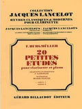 Collection LANCELOT Jacques - Œuvres classiques et modernes pour clarinette - F.BURGMULLER 20 petites Etudes