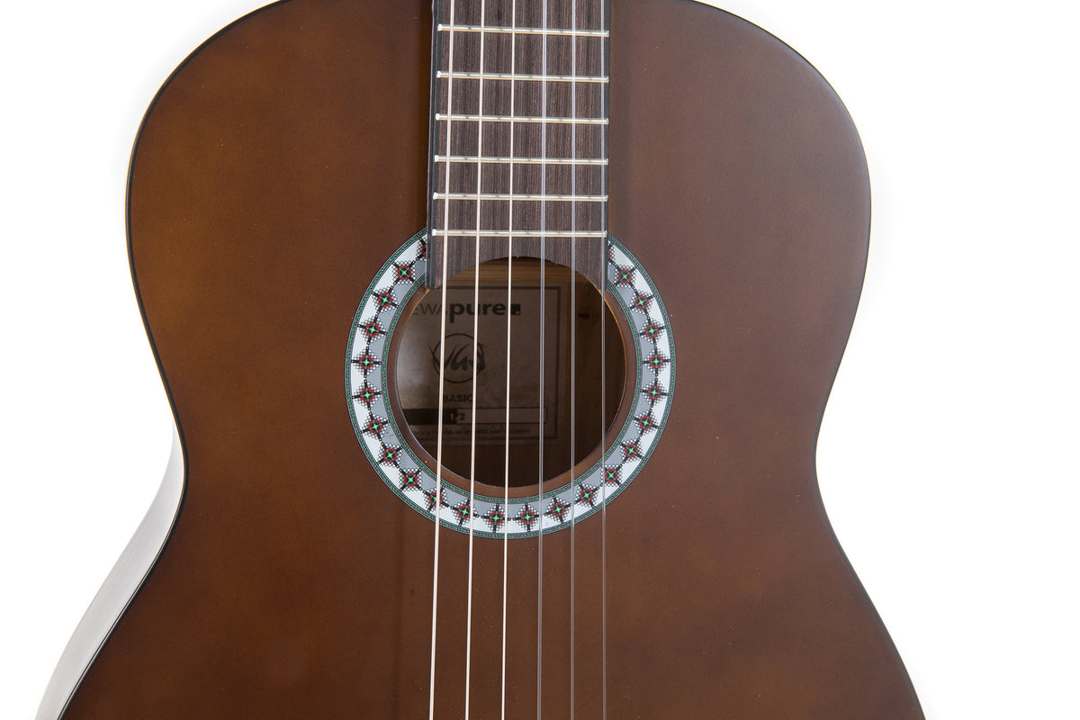 PURE GEWA - Guitare Classique - 1/2 Taille enfant 7/9 ans  - Couleur Noyer