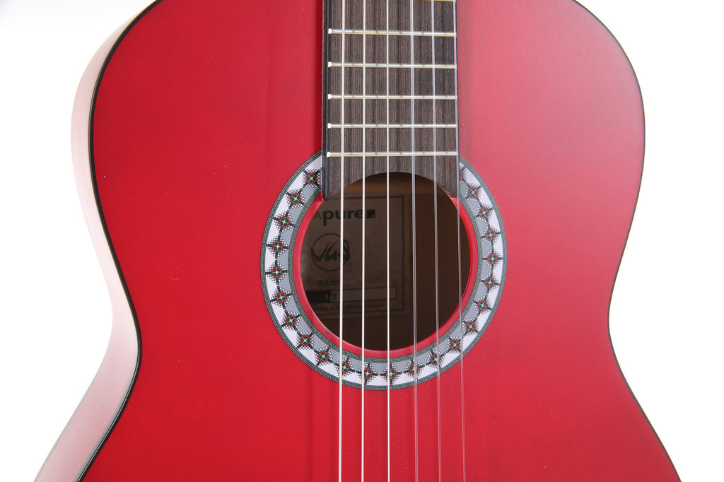 PURE GEWA - Guitare Classique - 1/2 Taille enfant 7/9 ans  - Couleur Rouge