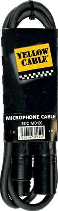 YELLOW CABLE XLR mâle/XLR femelle 1m